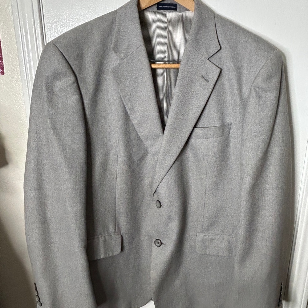 Stafford Classic Light Gray Blazer